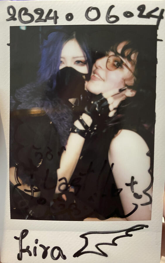"last!!" (our last cheki together)